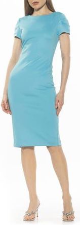 Alexia Admor Crysta Stretch Sheath Dress in Halogen Blue at Nordstrom Rack, Size X-Small