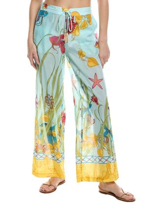 Natori Aquatic Silk-Blend Pant