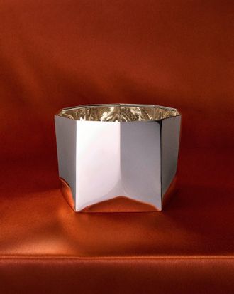 San Lorenzo 1971 Afra and Tobia Scarpa Polygonal Sterling Silver Vase (7.5in/19cm)