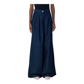Dries Van Noten Wide Jeans, female, Blue, XS, Five-Pocket Jeans