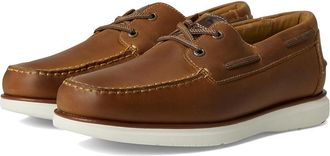 Florsheim Tropics Elastic Lace Moc Toe Boat Shoes Mens Shoes Brown Crazy Horse : 11.5 M (D), Leather