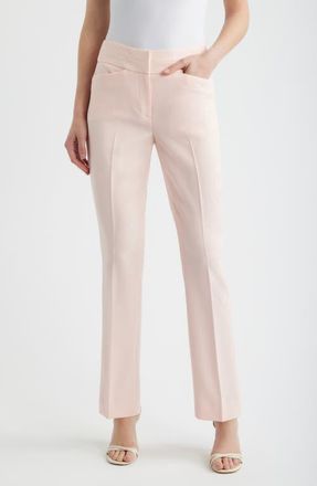 Tahari by ASL Bell Bottom Pants in Slipper Pink at Nordstrom, Size 16