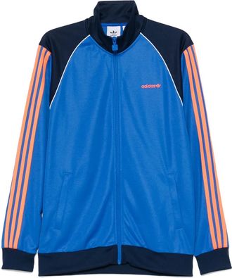 adidas 3-Stripes track jacket - men - Recycled Polyester/Cotton - S - Blue