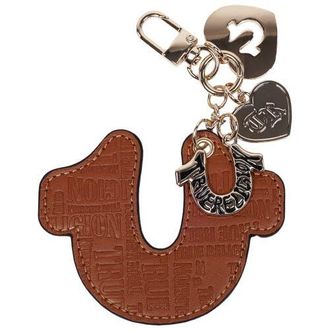 True Religion Embossed Horseshoe Bag Charm in Cognac at Nordstrom