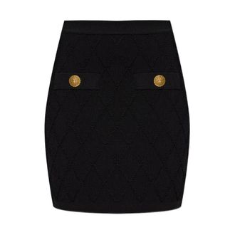 Balmain Skirts - female - Balmain - Short Skirts - Black - XS - Skirts