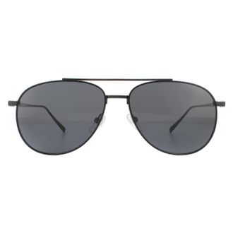 Ferragamo Salvatore Ferragamo Zonnebril SF201S 002 Mat Zwart Grijs