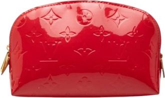 Louis Vuitton Pre-owned Monogram Vernis Zip Pouch - Dames - Vintage Accessoires - Rood - ONE Size - Leer - Vintage