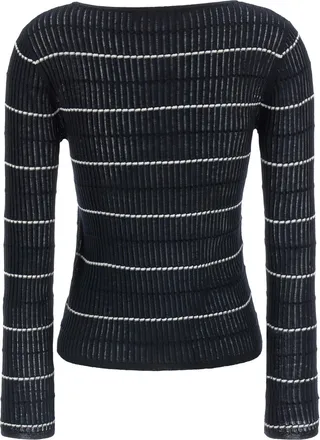 Max Mara Womens Blue Silk Cardigan Clothing