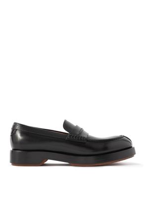 Ermenegildo Zegna Udine Leather Penny Loafers