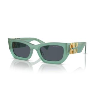Miu Miu Sunglasses, unisex, Green, Size: ONE SIZE Stylish Sole Sneakers