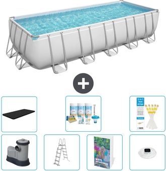 Bestway Piscina Bestway Power Steel Rectangular - 640x274x132 Cm - 8-piezas S576