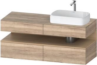 Duravit Qatego Consola Mueble Bajo Lavabo, 2 Extensiones, 2 - Duravit