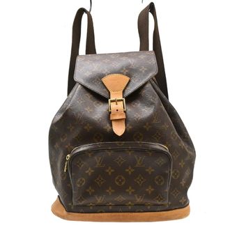 Louis Vuitton Montsouris Monogram Canvas Brown Canvas Backpack Bag (Pre-Owned)