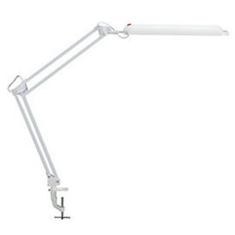 Maul Lampada da tavolo metallo / Ku.white H.max.450mm con morsetto da tavolo con led