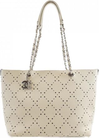 Chanel blue Grained Calfskin Handbag (Pre-Owned)