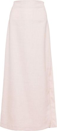 Philosophy di Lorenzo Serafini canvas skirt - women - Viscose/Linen/Flax - 42 - Pink