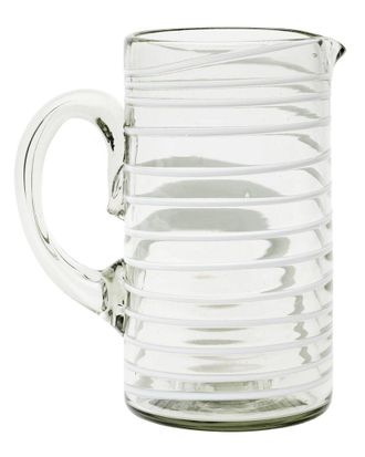 10 Strawberry Street Meridia Mexican Glassware Pitcher