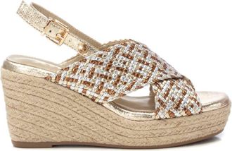 Xti Womens Wedge Sandals In Gold