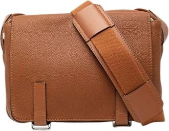 Loewe Pre-owned Crossbody Bag - Dames - Vintage Schoudertas - Bruin - ONE Size - Leer - Vintage