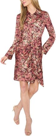 CeCe by Cynthia Steffe Collared Button Down Tie Front