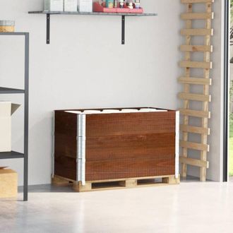 vidaXL Vidaxl - Paretali per Pallet 3pz Marroni 100x50cm Legno Massello di Pino