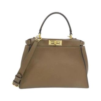 Fendi Pre-owned Handbag - Dames - Vintage Handtas - Bruin - ONE Size - Leer - Vintage