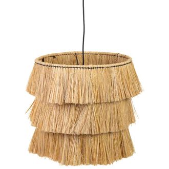 Wanderlust Deco Wanderlust Deco - Lampara De Techo De Fibra Natural Marr&oacute;n 38x38x38