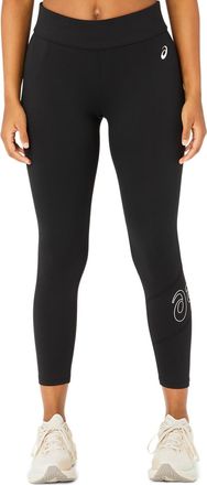 Asics Lauftights ASICS ASICS LOGO 7/8 TIGHT, Damen, Gr. XL, N-Gr, schwarz (performance schwarz), Obermaterial: 88% Polyester, 12% Elasthan, Hosen Lauftights