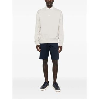 HUGO BOSS Logo-Embroidered Crew Neck Sweatshirt