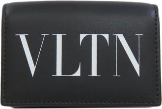 Valentino Black Leather Wallet (Tri-Fold) (Pre-Owned)