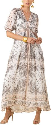 Hale Bob Silk-Blend Lilian Midi Dress