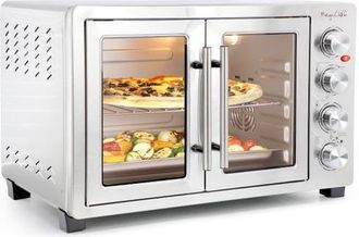 MegaChef 47.6 Quart Electric French Door Rotisserie Convection Counter Top Oven in Grey at Nordstrom