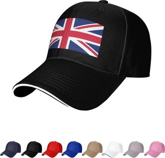 Generic United Kingdom Flag Hat British Caps for Man Woman Flag of United Kingdom Baseball Cap Trucker Dad Hat Black