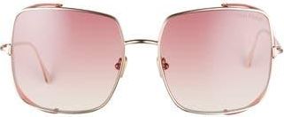 Tom Ford 60mm Gradient Square Sunglasses in Rose Gold/Honey/Blinders at Nordstrom Rack