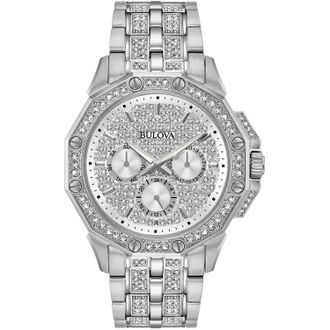 Bulova Mens Octava Silver Dial Watch