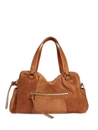 Jerome Dreyfuss Lucky Bowling shoulder bag - women - Cotton/Calf Suede/Goat Skin - One Size - Brown