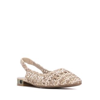Xti Womens Slingback Braided Flats