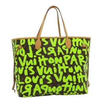 Louis Vuitton Bolso Tote de Lona Pre-owned - Pre-owned - Mujer - Verde - ONE SIZE