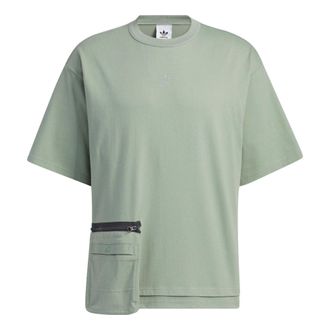 adidas originals Workwear Short Sleeve T-shirt Silver Green HY7246