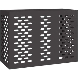 vidaXL Funda Para Aire Acondicionado Negro 110 X 50 X 80 Cm Acero Vidaxl