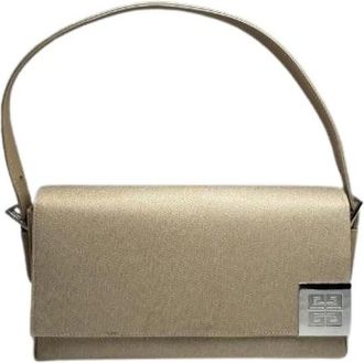 Givenchy Pre-owned Shoulder Bags, female, Beige, Size: ONE SIZE Pre-owned Fabric Shoulder Bag