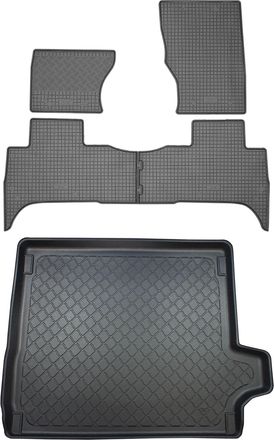 OEM Juego De Alfombrillas De Goma Para Coche Y Alfombrilla Para Maletero Para Land Rover Range Rover Sport Ii Suv (5 Puertas) Desde Septiembre De 2013