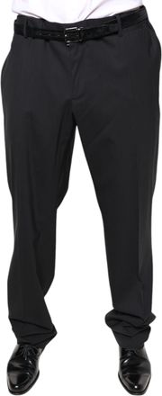 Dolce & Gabbana Black Wool Men Formal Dress Mens Pants