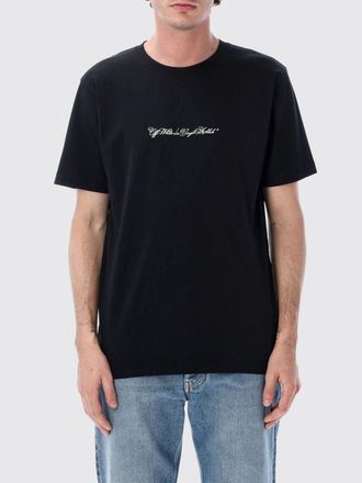 Off-white T-shirt in cotone con logo Arrow