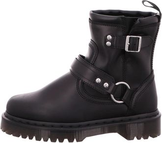 Dr. Martens Anistone Harness Biker Boots - Dames - Enkellaarsjes - Zwart - 40 EU - Leer - Schoenen