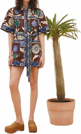 Alemais Jasper Mini Dress In Chocolate