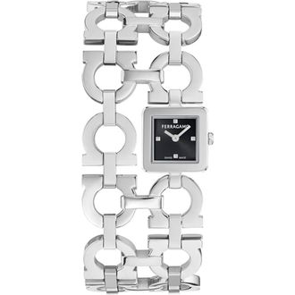 Ferragamo Double Gancini Catwalk Double Bracelet Watch, 19mm x 19mm in Stainless Steel at Nordstrom