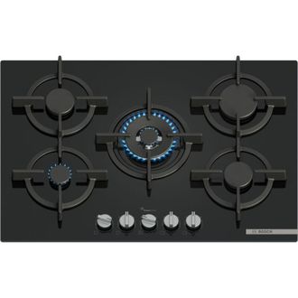 Bosch Serie 6 PPQ7A6I10 Piano cottura a gas 75 cm 5 fuochi Vetro Nero
