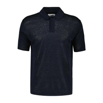 Roberto Collina Heren, Tops, Blauw, Maat: 2XL Linnen