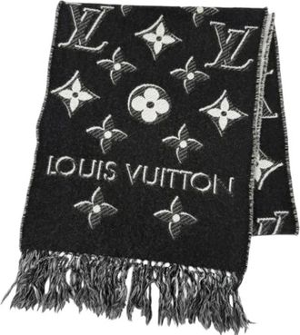Louis Vuitton Pre-owned Stole - Heren - Vintage Accessoires - Zwart - ONE Size - Wol - Vintage